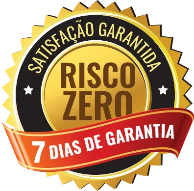 Satisfação garantida, risco zero, 7 dias de garantia