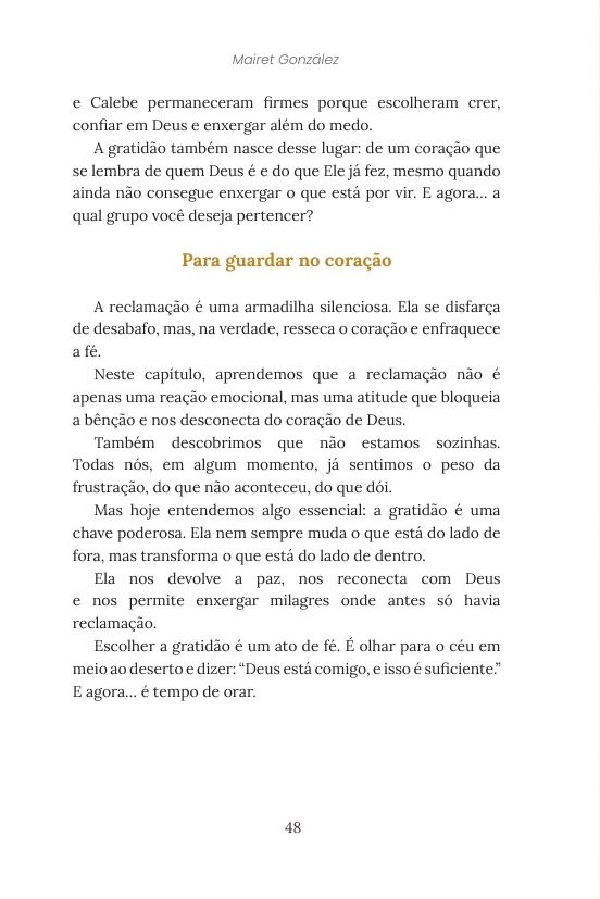 Página interna do livro